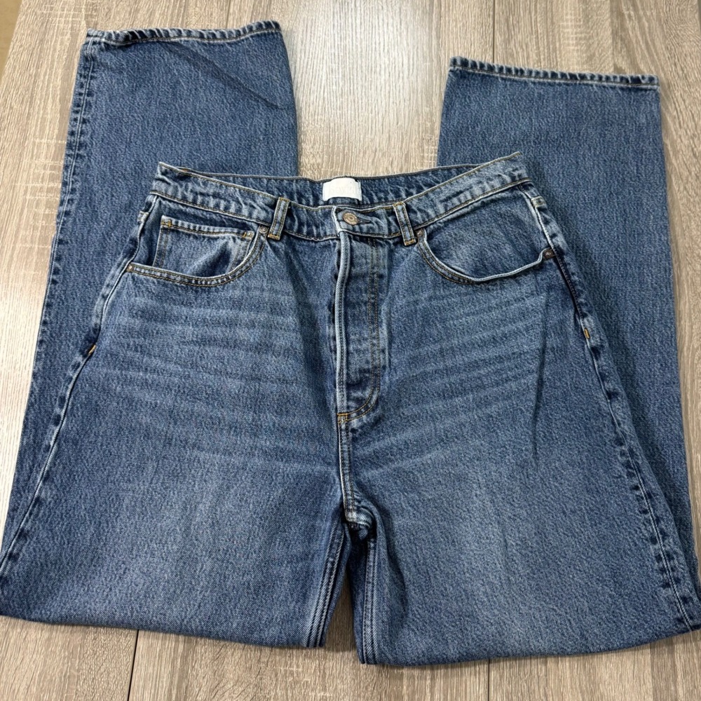 Free People Boyish The Ziggy Relaxed Straight Leg Jeans Button Fly Size 30